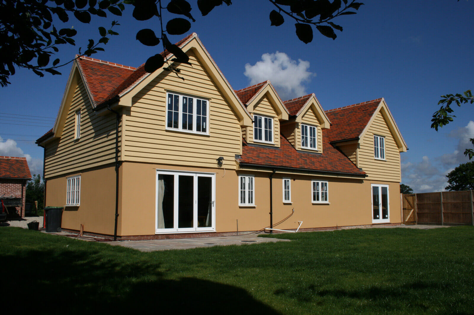 The reverse view of Belmont, a four-bed house in our Arkesden road, Clavering development