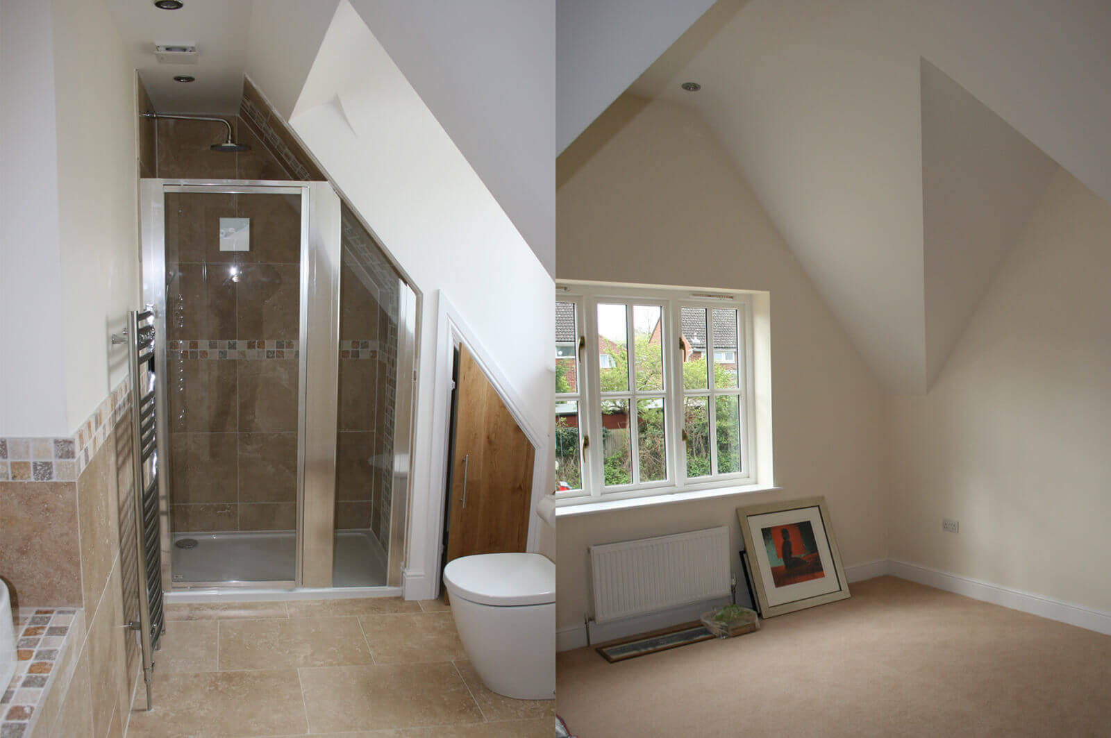 En-suite bathroom and bedroom.